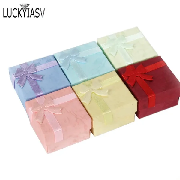 Ring Gift Box Jewelry Organizer Paper Gift Box Ring Packaging Box Jewellry Store Container Earring Case 24pcs/Lot - Image 4