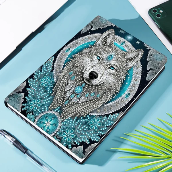 50-Page A5 Diamond Painting Diary Book 5D DIY Diamond Art Painting Notebook Kit for Adults Beginners Holiday Birthday Gift - Image 3