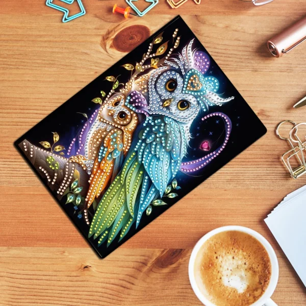 50-Page A5 Diamond Painting Diary Book 5D DIY Diamond Art Painting Notebook Kit for Adults Beginners Holiday Birthday Gift - Image 5