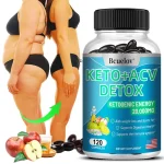 Bcuelov 100% Natural and Organic Apple Cider Vinegar Capsules for Weight Management, Digestion, Detoxification and Weight Loss