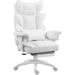 Big and Tall Office Chair with Pocket Spring Cushion,High Back Computer Gaming Chairs with Adjustable Armrests Lumbar Support