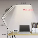 LED Desk Lamp with Clamp 10W Swing Arm Desk Lamp Eye-Caring Dimmable Desk Light with 10 Brightness Level, 3 Lighting Modes - Image 3