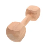 Kids Dumbbells Wooden Baby Weights for Early Fitness Fun Design Promotes Balance Strength Control Home Kindergarten - Image 4