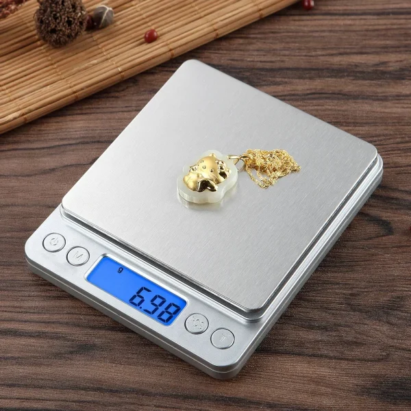 USB LCD Digital Jewelry 0.01g Mini Scale Smart Precision Electronic Pocket Portable Kitchen Food Scale Gram Weight Balance Scale - Image 2