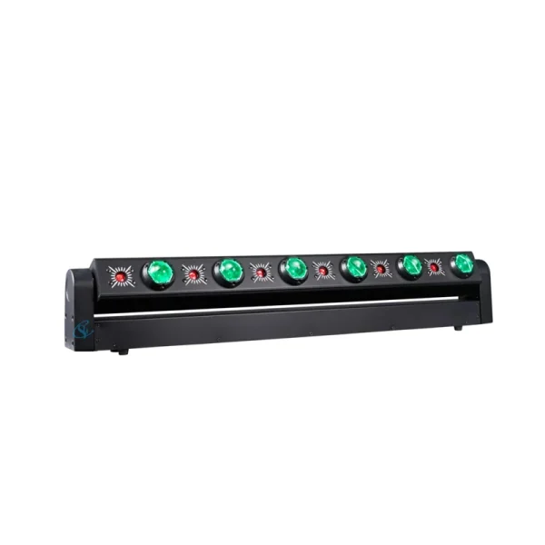 100W LED RGBW Beam Moving Head Laser Light Bar Stage Effect Lighting with Red Laser and DMX Control for Disco Party Clubs - Image 2