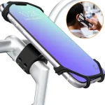 360 Rotatable Mobile Phone Bicycle Motorcycle Holder Bike Safe Bracket Silicone Support Silicone Pull Type For All Phone Stand - Image 3
