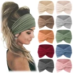 Bohemian European and American Sports Hairband Women's Wide Yoga Elastic Running Hair Accessories Headw - Image 2