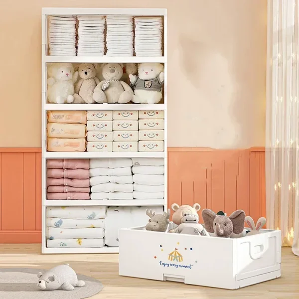 Baby Dressers Closet Organizer Cupboard Home Clothes Plastic Wardrobe Storage Bedroom Placard Living Room Cabinets - Image 2