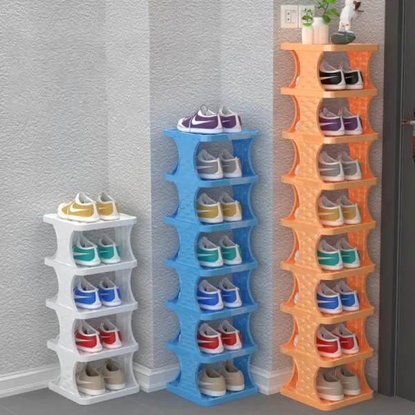 Multi Layer Simple Shoes Shelf Color Cabinet Shoes Racks Household Rack Detachable Shoe Racks For Bedroom And Save Space - Image 3