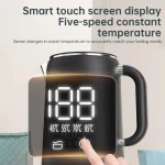 1.7L Electric Kettle Household Thermostatic Kettle Automatic Heat Preservation Teapot 304 Stainless Steel Liner Health Pot 220V - Image 2