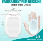 100pcs Transparent Film Dressing 2.37" x 2.75" Waterproof Clear Bandages for Showering Tattoo Aftercare Bandage Scar Therapy - Image 2