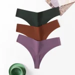 Poblador 10PCS/Set Women's Panties Fashion Simple Seamless Underwear Breathable Thongs Sexy Lingerie Comfortable Sport G-Strings - Image 2