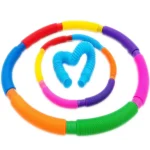 1-4 Pack Pop Tubes Colorful Telescopic Fidget Toys Sensory Toy for Stress Anxiety Relief for Children Adults Learning Toys Gifts - Image 3