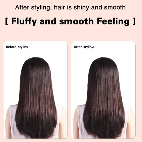 Profesional Styling Custom 2 in 1 Hair Straightener LCD Display Wide Plate for Hair Salon Curling - Image 2