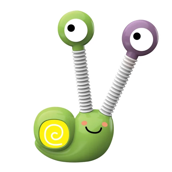Snail Decompression Telescopic Pop Tubes Fidget Toys Sensory Toy Cool Light Lifelike Shape for Stress Anxiety Relief - Image 2