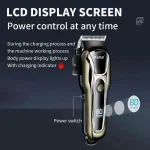 Kemei Rechargeable Hair Clippers Professional Electric Hair Trimmer USB Charging Shaver For Men KM-PG1990A KM-2273 KM-T366 Kit1 - Image 3