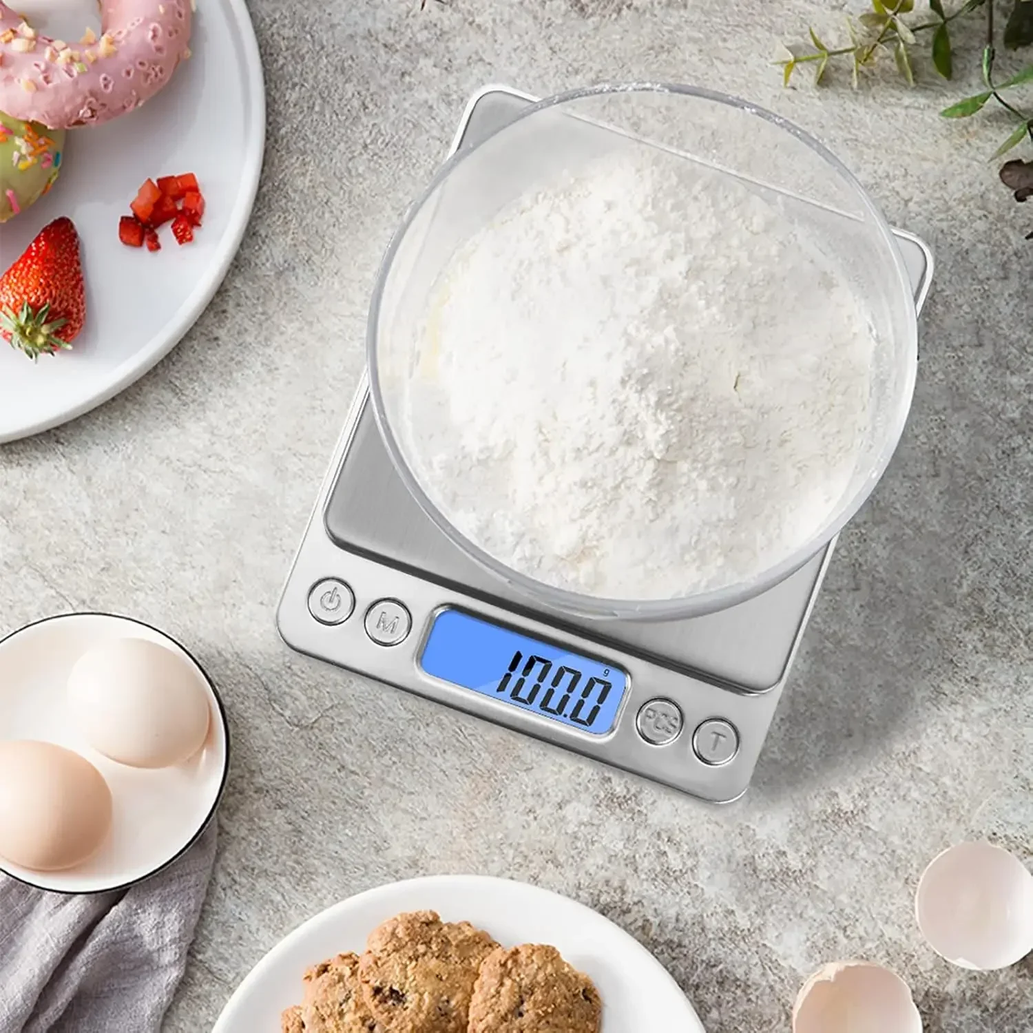 kf-S9c614f36d0da4441aeb3234e073143adk USB LCD Digital Jewelry 0.01g Mini Scale Smart Precision Electronic Pocket Portable Kitchen Food Scale Gram Weight Balance Scale - Image 1