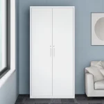 Bedroom Furniture Steel Storage Cabinet 2 Door Cupboard Metal Walk in Clothes Cabinets Wholesale Wardrobes - Image 2