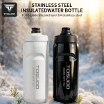 TOSUOD Stainless Steel Insulated Water Cup 550ML 304 Steel Cycling Water Kettle Easy To Carry Keep Warm And Cold Water Bottle