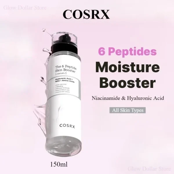 COSRX 6X Peptide Booster Toner Serum, Niacinamide & Hyaluronic Acid Skin Renewal Boosting Facial Essence Korean Skincare Product - Image 4