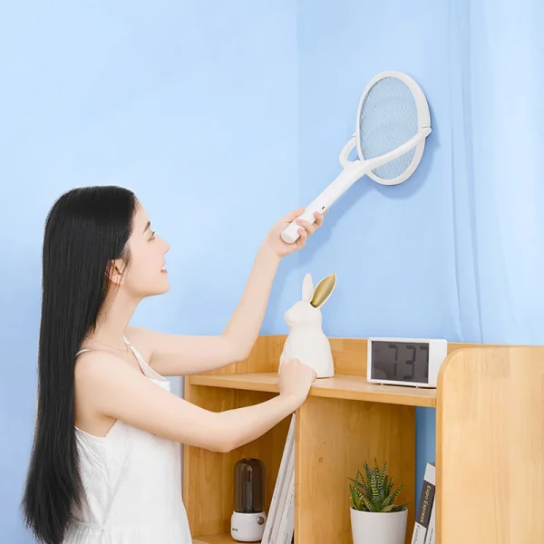 3500V 5in1 Mosquito Killer Lamp Multicunctional Angle Adjustable Bug Zapper Electric USB Rechargeable Mosquito Fly Bat Swatter - Image 2