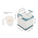 Bedside Commode Strong Load Bearing Anti Slip Bottom Space Saving Adults Folding Portable Toilet with Arms for Home for Elderly - Image 3