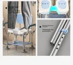 Medical Best Price Quality Folding Commode Toilet Chair with Bedpan Potty Chair for Adult - Image 3
