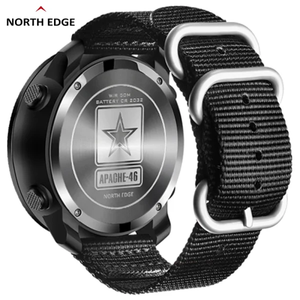 NORTH EDGE APACHE-46 Men Digital Watch Outdoor Sports Running Swimming Outdoor Sport Watches Altimeter Barometer Compass WR50M - Image 2