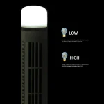 Bladeless Cooling Fan Table Fan Tower Bladeless Fan Bladeless Tower Fan Portable USB Desk Fan with Light for Home Bedroom - Image 5