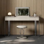 makeup dressing table with lighting Suspended vanity headband Wooden chest of drawers dressing table with light and mirror home - Image 2