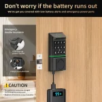 Viladepot Smart Lock Fingerprint Door Lock App Control Passcode Unlock Electronic Touchscreen Keypad Smart Door Handel - Image 2