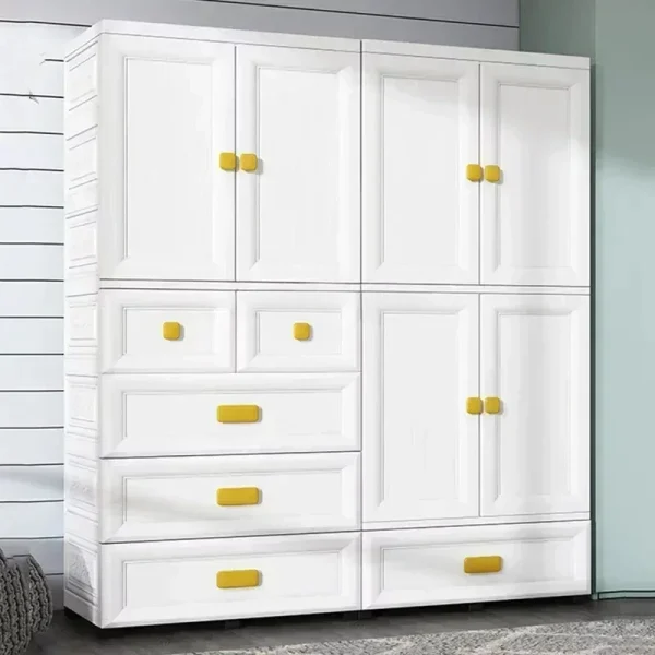 Clothes Modular Wardrobe Storage Cupboard Organizer Cabinet Baby Wardrobes Chest Plastic Drawer Armarios Bedroom Furniture - Image 2