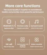 Xiaomi Over Ear HIFI Stereo M5 Headsets Wireless Bluetooth 5.3 Headphones Sports Gaming Earphones Support TF/AUX noise reduction - Image 2