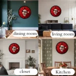 Santa Claus Design Cartoon Round Silent Hanging Wall Clock, Suitable For Living Room, School,Study Room,Bedroom,Children's Gifts - Image 3