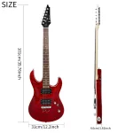 IRIN Electric Guitar Red Kit Technology Wood Fingerboard Outlook Stylish Melodious Sound For Guitar Beginner Best Gift - Image 3
