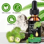 Black Castor Oil Healthy Organic Castor Oil Improves Hair Line Toughness Nourishes The Body Skin Hair Massage Moisturizing 60ml