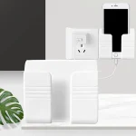 1-8pcs Wall Mounted Mobile Phone Holder Universal Cell Charge Storage Box Remote Control Hanging Stand TV Remote Control Bracket - Image 5