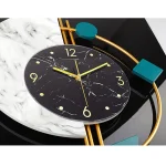 22" Marble Wall Clock Nordic Style Creative Luxury Wall Clock Silent Non-Ticking Silent Battery Operated Living Room Mid Century - Image 3
