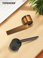 Bedroom Door Lock Indoor Nordic Silent Door Lock Modern Simple Magnetic Door Lock Yellow Bronze American Door Lock - Image 4