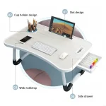 Portable Folding Bed Desk with Ergonomic Designs Multi Functional Laptop Table Study Space Saving Desks For Home Office 87HA - Image 2