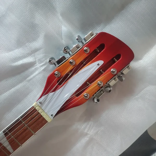 Flyoung Model 360/12-String Semi-Hollow Electric Guitar Neck Core CS Cherry Red Adjustable - Image 2