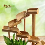 Ceramic flowing water fountain ornament Feng Shui wheel Bamboo Lucky creative water wheel home living room office desktop - Image 2