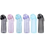 Flavored Water Bottle with 7 Flavour Pods Air Water Up Bottle Frosted Black 650ml Air Starter Up Set Water Cup for Camping Sport - Image 2