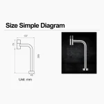 ASRAS New Drinking Kitchen Filter Faucets Rotary Switch 304 Stainless Steel Brushed Single Cold Kitchen Faucet - Image 5