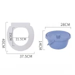 Portable Steel Hydraulic Toilet Commode Chair Medical Shower Chair Bath Seat Heavy-duty Steel Commode Toilet Chair - Image 3