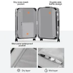 Mixi 2023 NEW Carry On Luggage 20'' Travel Suitcase Rolling Luggage Aluminum Frame PC Hardside with Spinner Wheels TSA Lock 24'' - Image 4