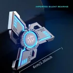 Antistress EDC Luminous Fidget Spinners Alloy Metal Hand Spinner Noctilucent Gyro Stress Relief Toys For Adult Kid Toys - Image 2
