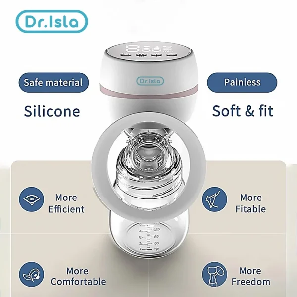 Electric Breast Pump Intelligent Integrated High Suction Breast Pump Breast Milk Postpartum Fortable Painless and Silent Breast - Image 5