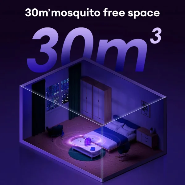 Foldable Electric Mosquito Killer Racket - 3000V Bug Zapper with UV Light, USB Rechargeable Fly Swatter Insect Trap - Image 3