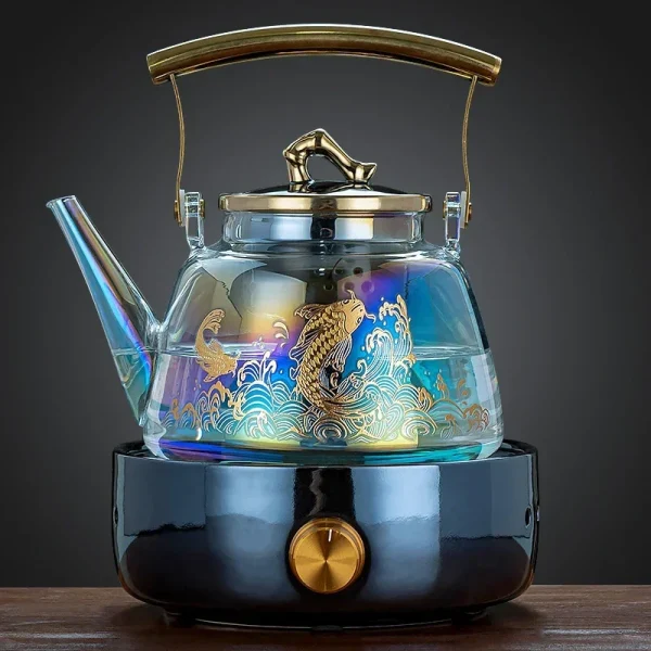 220V High-Temperature Resistant Electric Kettle Tea Stove & Tea Kettle Set for Home Use C - Image 2